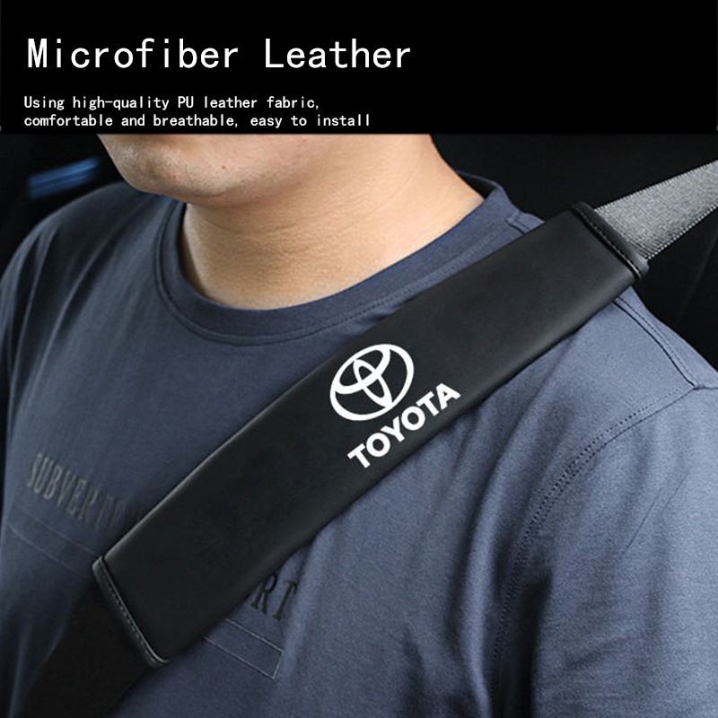 Đệm Bọc Dây Đai An Toàn Xe Hơi Toyota Vios Hilux Camry Harrier Innova Rush Yaris Alphard Hiace Fortuner Vellfire Corolla Rav4