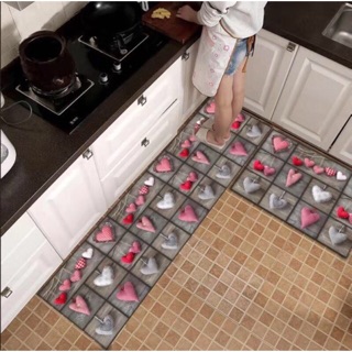 Bộ 2 Thảm Bếp Chống Trơn Trượt Cao Cấp 120x40 & 60x40