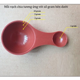 Muỗng đong gram, lường phân bón 2 đầu