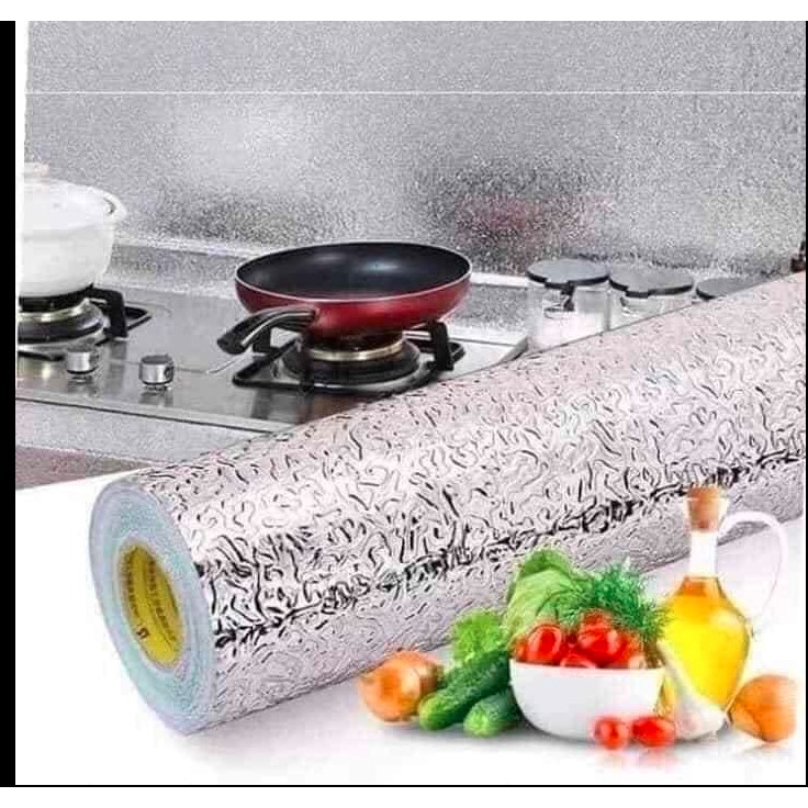 Cuộn giấy bạc dán bếp cách nhiệt chống thấm bền đẹp 3m