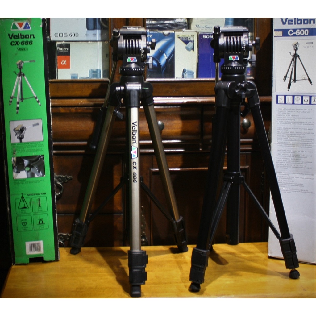 Chân máy quay phim chuyên nghiệp VELBON CX-686/C-600- Thương hiệu Tripod nổi tiếng thế giới ....