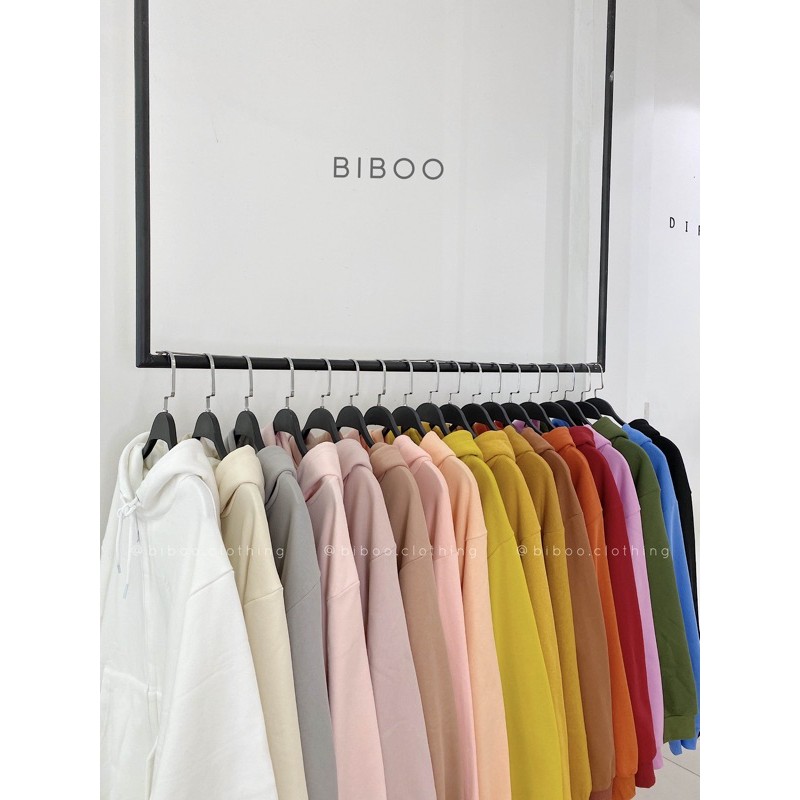 BIBOO - Áo khoác vải nỉ Hoodie Zip BOO JACKET