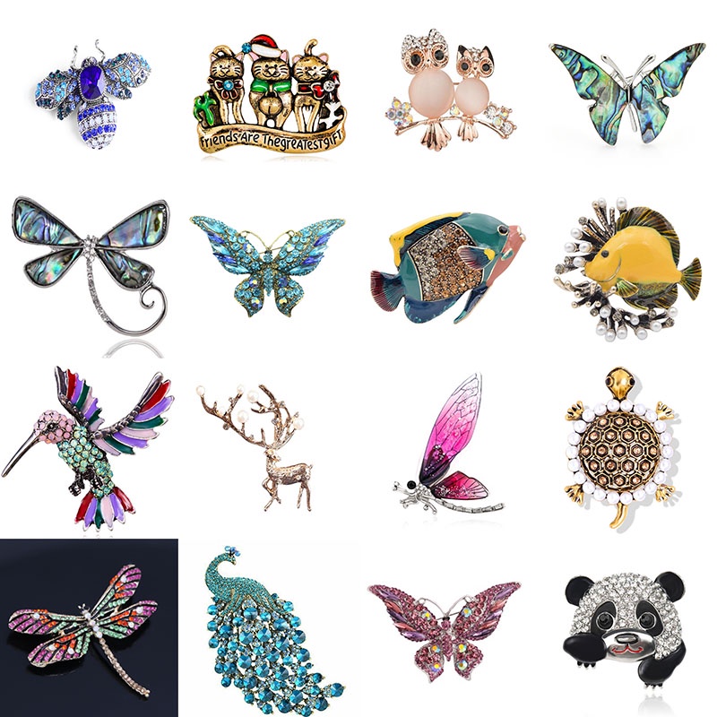 Ghim Cài Áo Hình Bọ Cánh Cứng Đính Đá Thời Trang