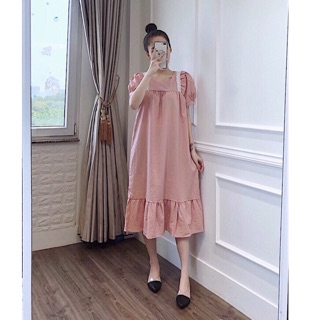 VÁY BẦU ĐẸP THỜI TRANG DÁNG SUÔNG (kèm ảnh treo)