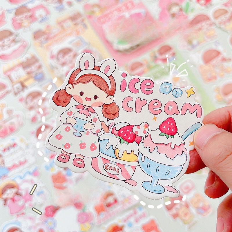 Set 100 Giấy Ghi Chú Note Không Dính Hoạ Tiết Hoạt Hình Dễ Thương Trang Trí Sổ Tay-PK016