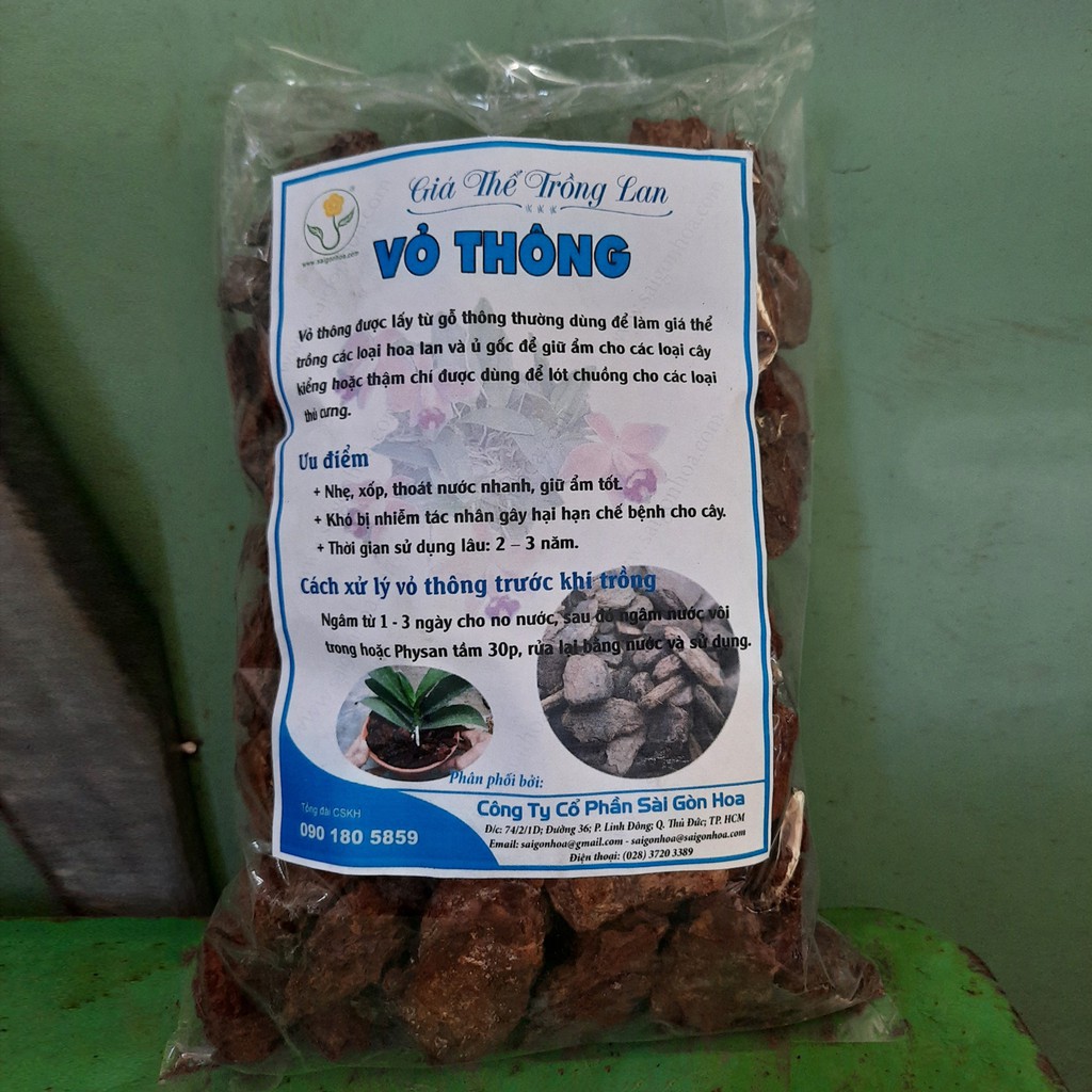 Vỏ Thông Trồng Lan