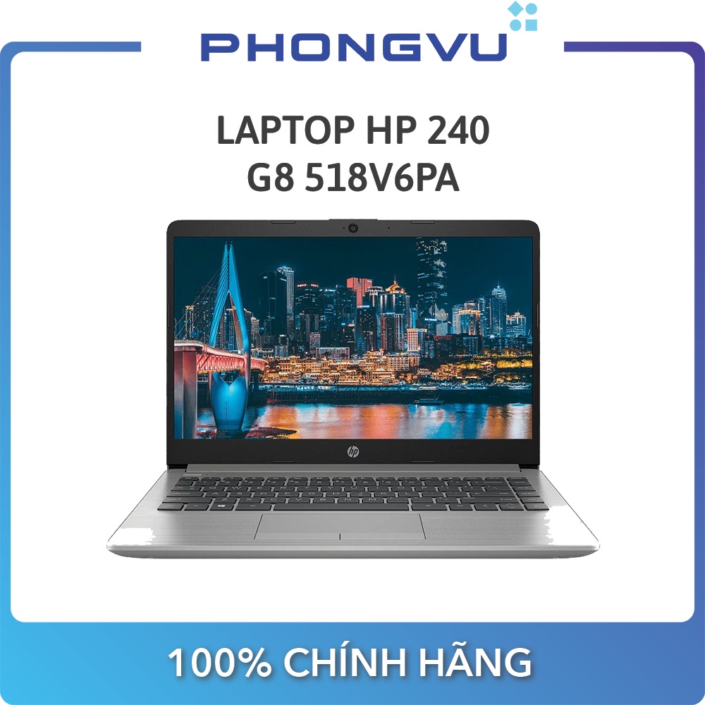 Laptop HP 240 G8 518V6PA ( 14&quot; FHD/i5-1135G7/8GB/256GB SSD/Win 10 Home Sl) - Bảo hành 12 tháng