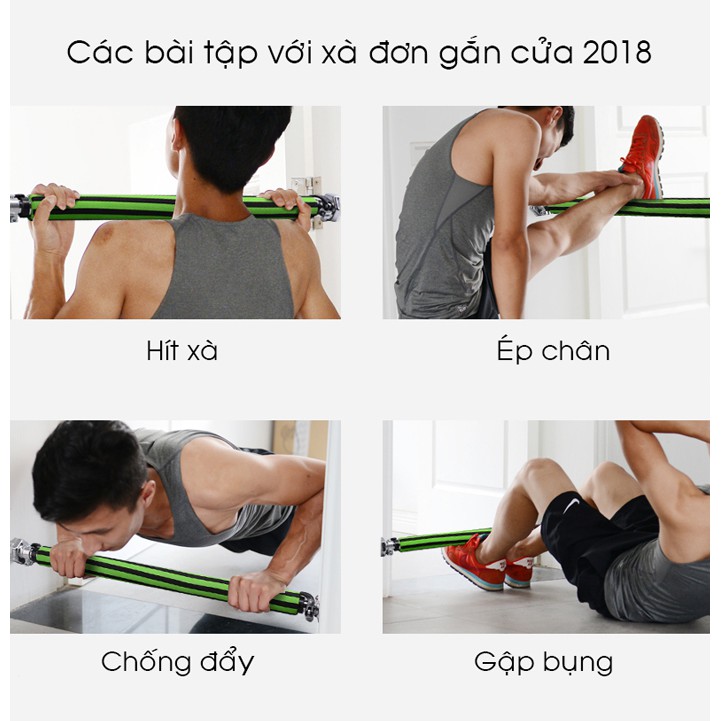 Xà đơn gắn cửa 2018-80cm