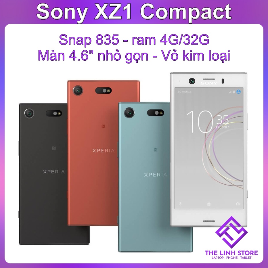 Điện thoại Sony Xperia XZ1 Compact màn 4.6 inch - Snapdragon 835 Ram 4G 32G