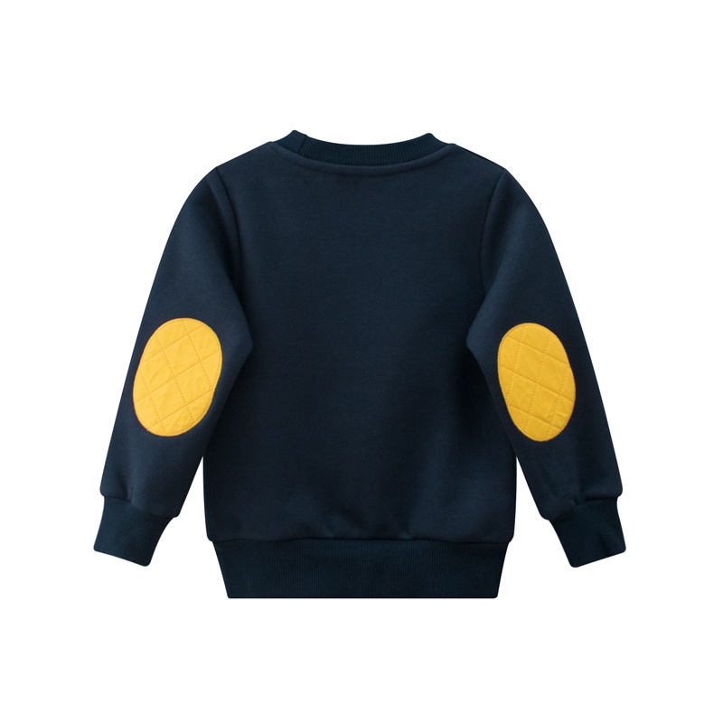 Áo Sweatshirt IELGY vải thoải mái lót lông cừu tay dài thể thao cho bé trai