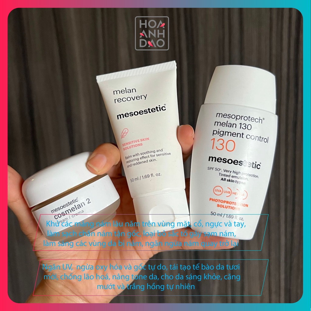 Bộ giảm nám chuyên sâu Mesoestetic Cosmelan Pack