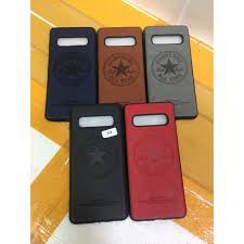 Ốp da họa tiết Converse cao cấp sang trọng cho samsung galaxy S10