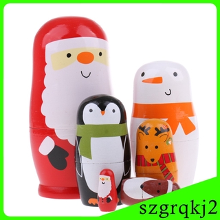 [Szgrqkj] Búp bê làm tổ bằng gỗ Nga mới nhất Đồ chơi Matryoshka 5 / / 6 / 7 / 10 chiếc