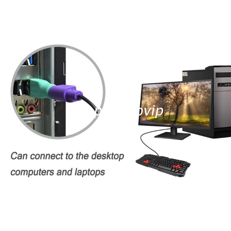 Bộ 2 Đầu Chuyển Đổi Usb Female Sang Ps2 Male Cho Bàn Phím Và Chuột