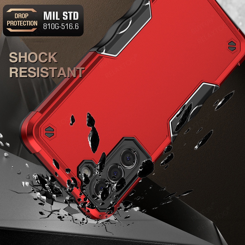Military Grade Bumpers Armor Camera Lens Protection Back Cover phone case For Samsung Galaxy S22 Ultra 22+