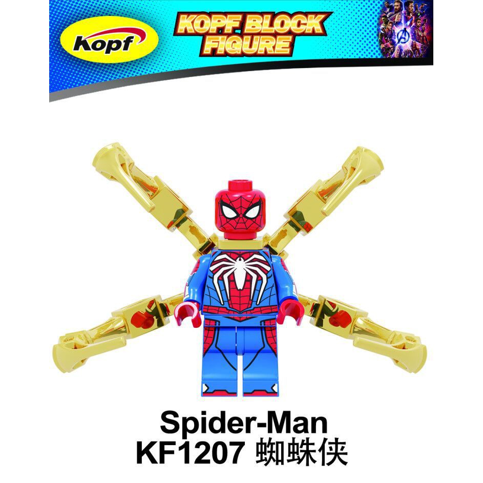 Khối lắp ghép mô hình Captain America Spider Man KF6097