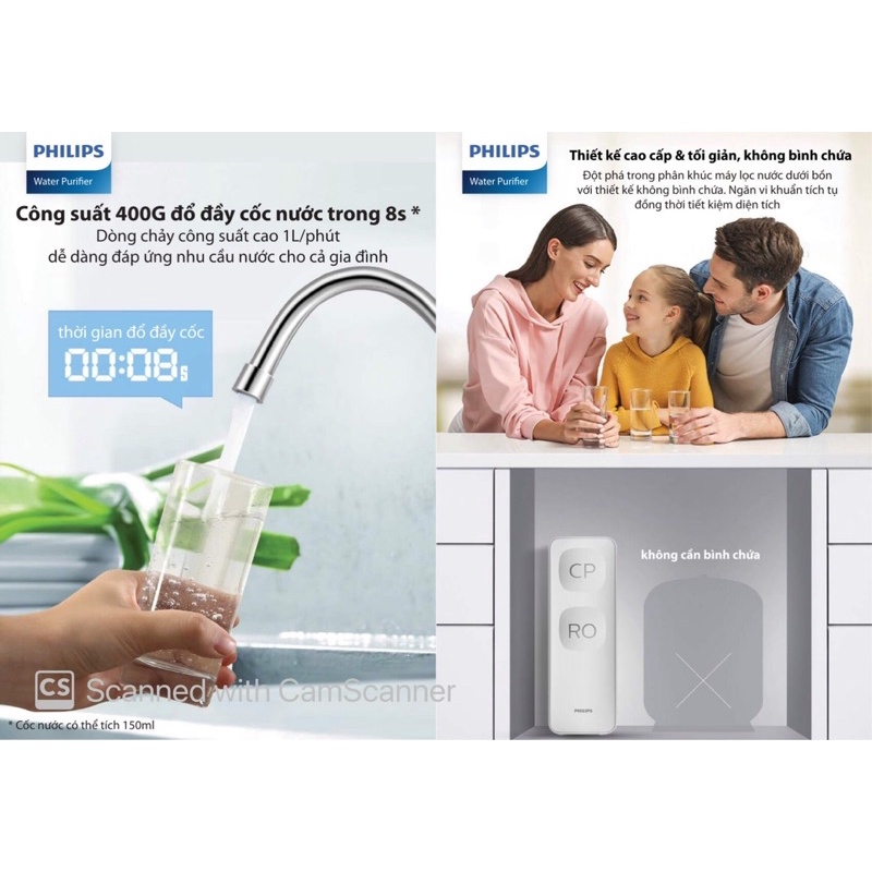 Máy lọc nước tại bồn Philips AUT2015 -  AUT3015 - Hàng chính hãng - Bảo hành 24 tháng