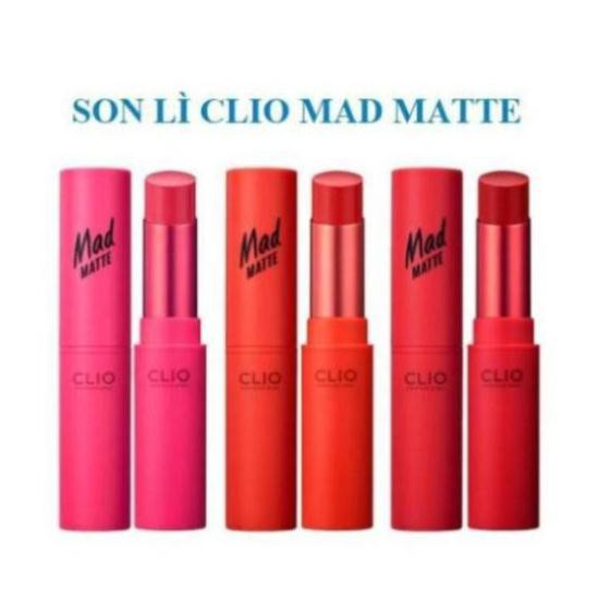 Son Thỏi Lì CLIO MAD MATTE (Có Bill )