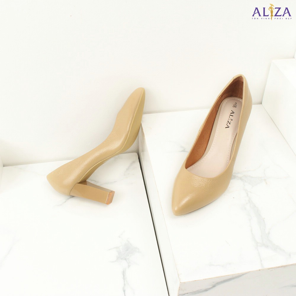 Aliza - Giày công sở da bò gót trụ 7cm A121035B