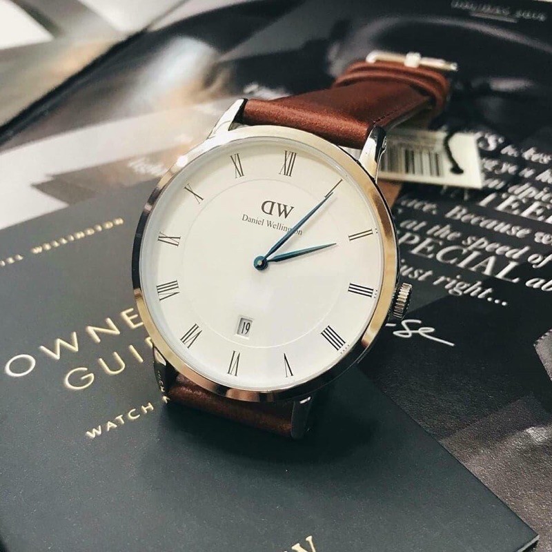 Đồng hồ nam Daniel Wellington Dapper St Mawes viền vàng có Size Nữ)