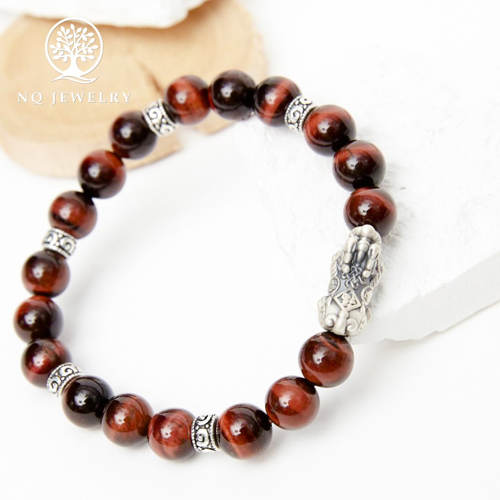 Vòng tay mix tỳ hưu bạc thái - NQ Jewelry