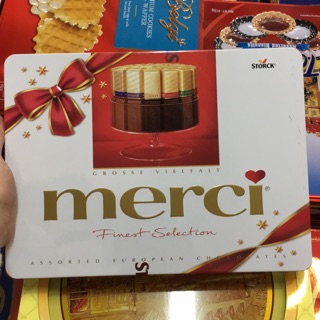 Kẹo Merci hộp sắt 500gr date 2023