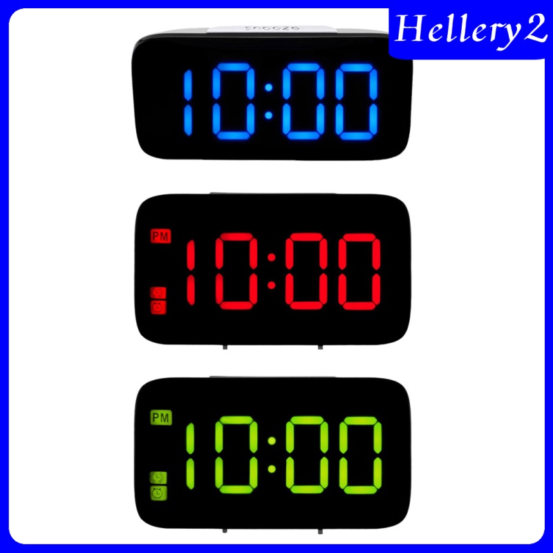 [HELLERY2] Mini Blue LED Digital Alarm Clock Snooze Home Bedroom Decor High Quality