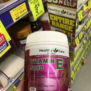 📣VITAMIN E HEALTHY CARE 500IU 200v. ❤ ❤