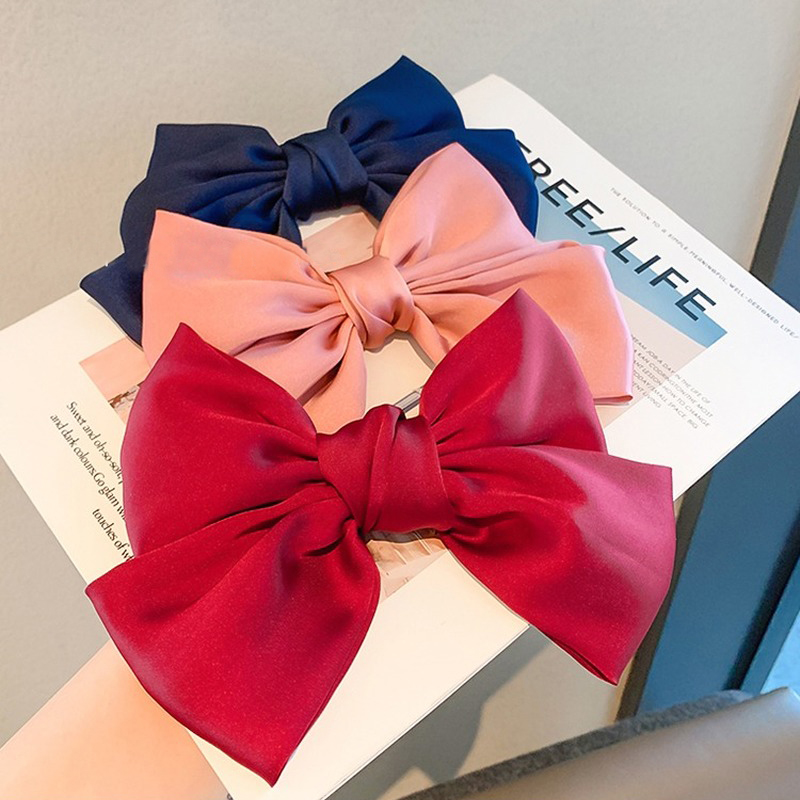 Kẹp Tóc Đính Nơ Xinh Xắn Phong Cách Hàn Quốc Cho Nữ