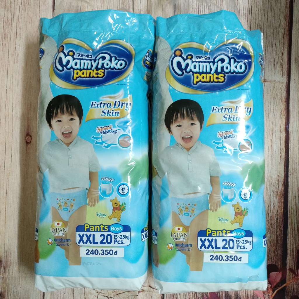 Combo 6 bịch Tã Quần Mamypoko XL46 Bé Trai (Boys) Cho Bé Từ 12 Đến 18Kg Bé Date 12/2022