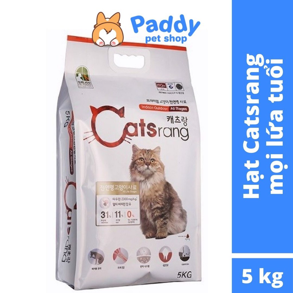 [5kg] Hạt Catsrang Cho Mèo Mọi Lứa Tuổi