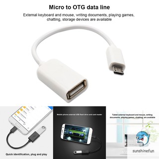 Cáp chuyển đổi dữ liệu Micro USB OTG cho Samsung HTC Android