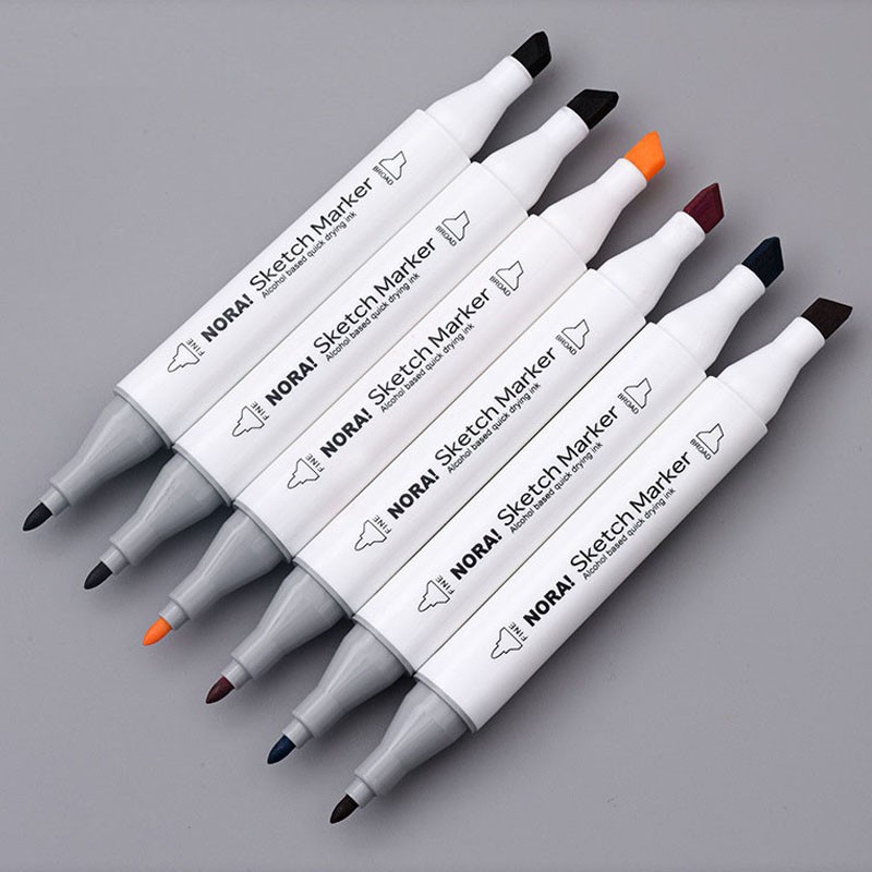 Bút Màu Marker Hai Đầu Cao Cấp (Hộp nhựa)