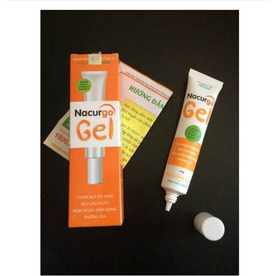 Nacurgo Gel Giảm Thâm Mờ Sẹo Ngăn Ngừa Mụn 20g