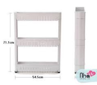 Kệ 3 tầng ,có bánh xe