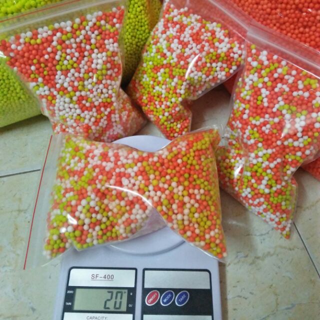 13g Hạt xốp màu( mút xốp màu)