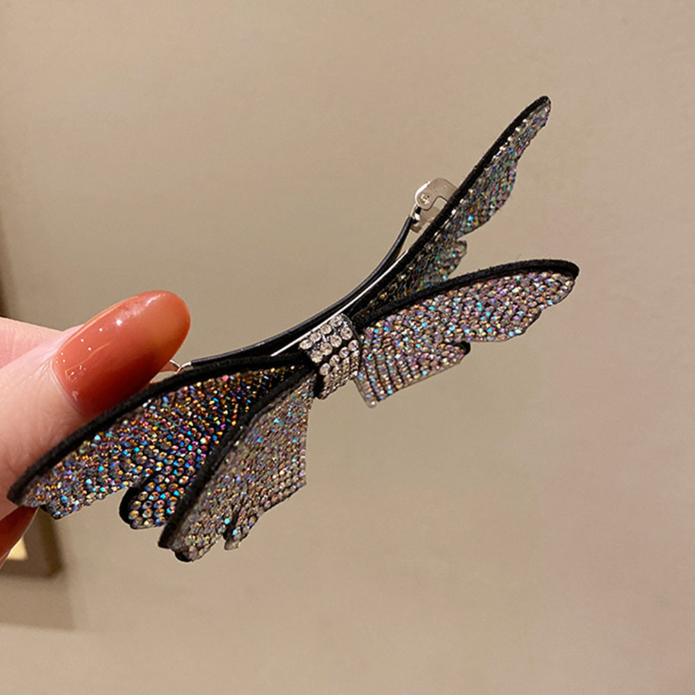 Kẹp tóc hình nơ đính đá thời trang Hàn Quốc cho nữ