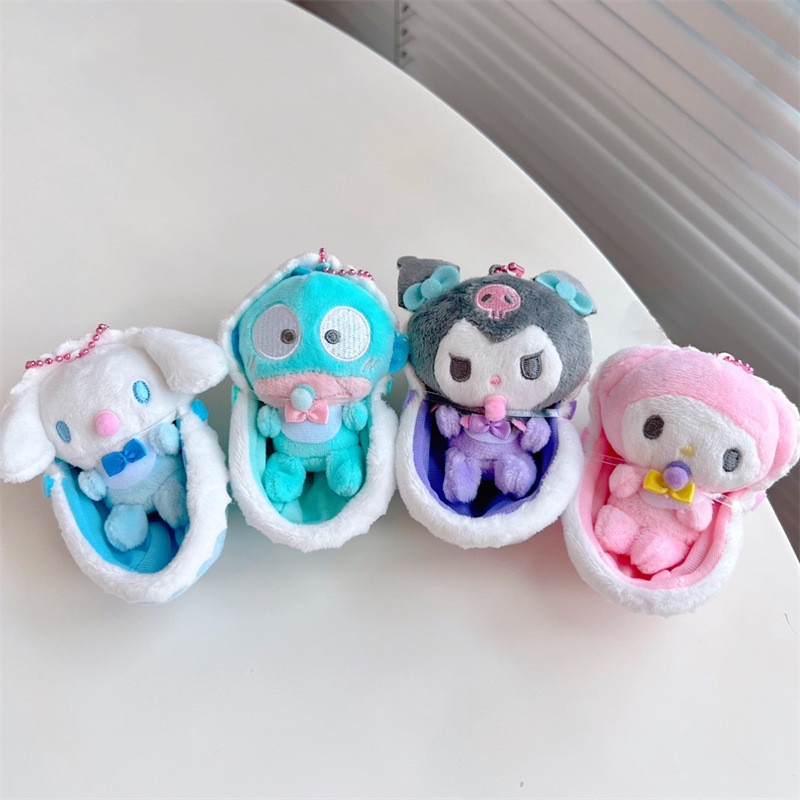 SANRIO Móc Khóa Hình Cinnamoroll My Melody Kuromi Nhồi Bông Dễ Thương