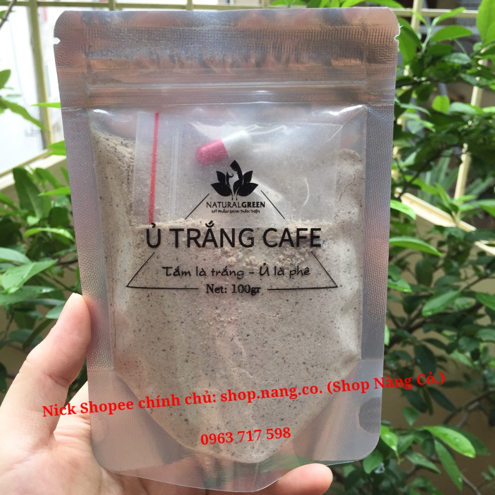(100gr) Ủ Trắng Cafe Thảo Dược, Bột Tắm Trắng Cafe, Dùng cả Mặt + Body (Toàn thân) Trắng da, tẩy da chết, hết nám sạm da | BigBuy360 - bigbuy360.vn