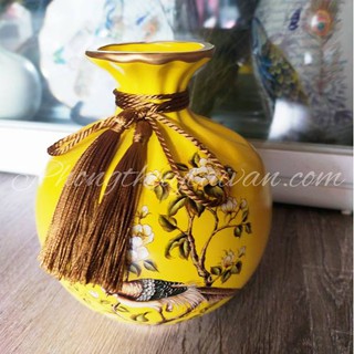 Bình hoa COMBO PHƯỢNG HOÀNG vành tròn 4 món (tặng hoa)