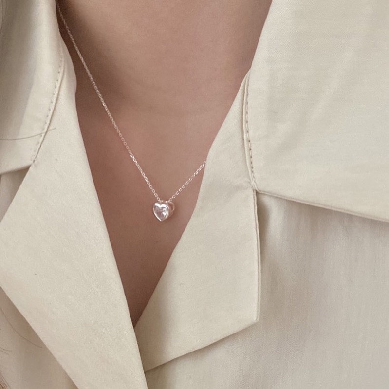 🇰🇷𝐯𝐞𝐥𝐯𝐞𝐭𝐩𝐢𝐧𝐤.𝐚𝐜𝐜 | Dây chuyền trái tim đá phong cách Hàn Quốc
