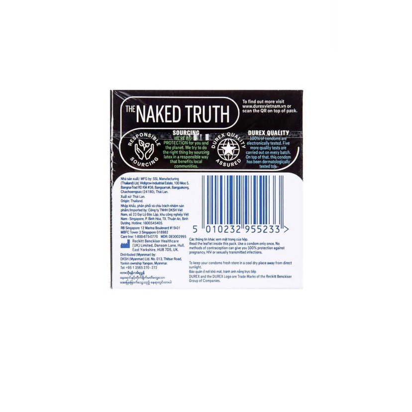 Bao cao su Durex Performa 3 bao