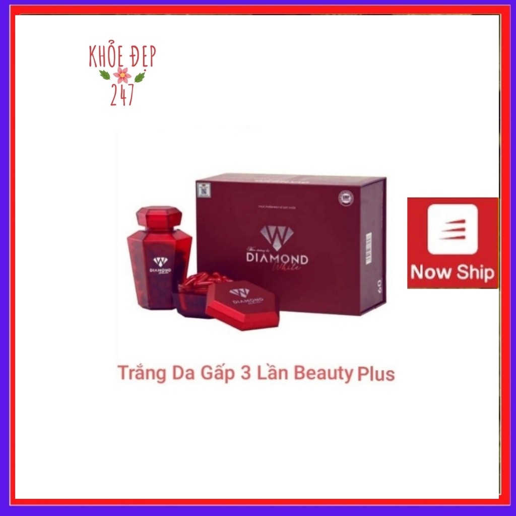 Viên Uống Trắng Da DIAMOND WHITE NGỌC TRINH - Trắng Da gấp 3 lần Beauty Plus ❤ Chính Hãng❤ | BigBuy360 - bigbuy360.vn