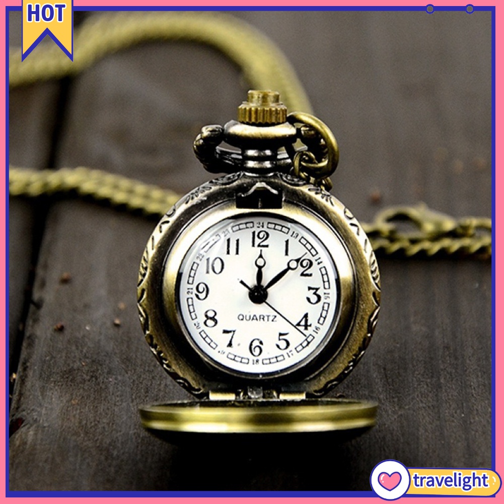 [Travelight] Đồng hồ quả quýt chạm khắc phong cách retro sành điệu