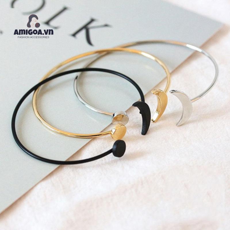 Vòng Tay Hợp Kim Mặt Trăng/Mặt Trăng Thời Trang