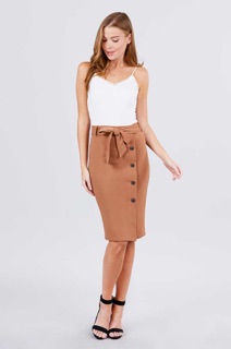 Chân váy bút chì kèm belt 4ctive xuất xịn