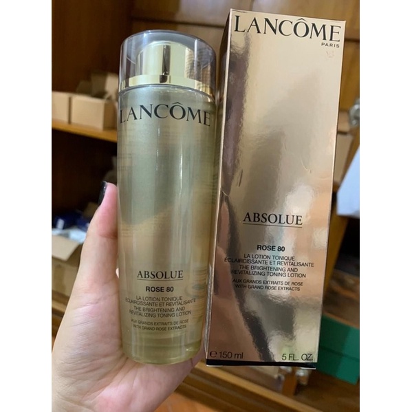 Nước hoa hồng Lancome Absolue Rose 80 Brightening and Revitalizing Toning Lotion 150ml
