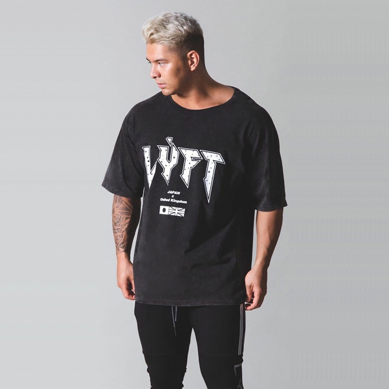 Áo Thun Thể Thao Cotton Tay Ngắn Cổ Tròn Size M-3XL Cho Nam