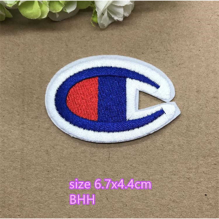 Miếng Dán Ủi Quần Áo Nhiều Kích Thước Đặc Biệt Thêu Chữ champion Có Thể Được Làm Bằng Tay diy