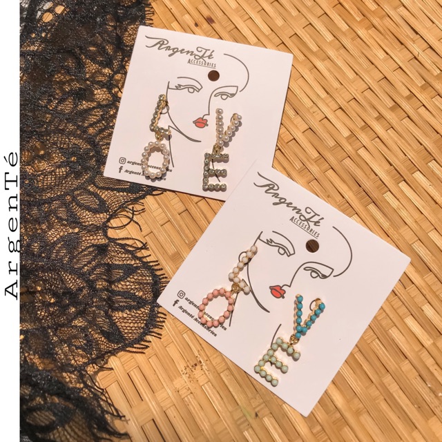 Bông Tai Chữ Love Tinh Nghịch